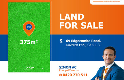Vacant 375sqm Allotment with 12.5 metre Frontage
