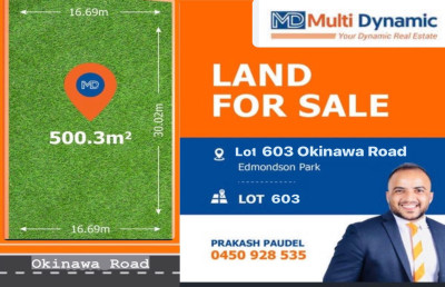 Registered 500m2 land, Ready to build!