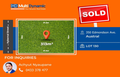 Prime Land Opportunity in Family-Friendly Austral - Build Your Dream Home!